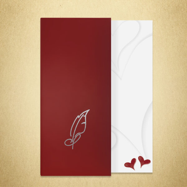 Briefpapiermappe Herzlich rot - Image 3