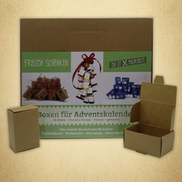 Bastelbox naturbraun (24+2 Stück)