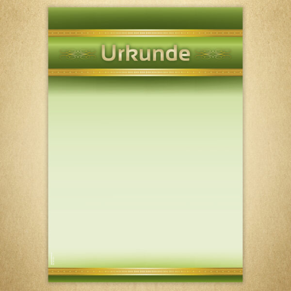 Urkunde 10 neutral - 50 Blatt