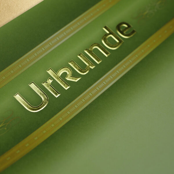 Urkunde 10 Gold geprägt - 12 Blatt - Image 2