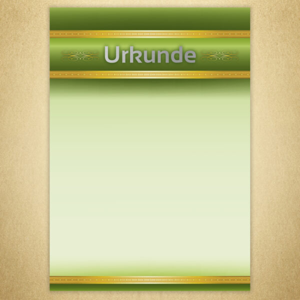 Urkunde 10 Silber geprägt - 12 Blatt
