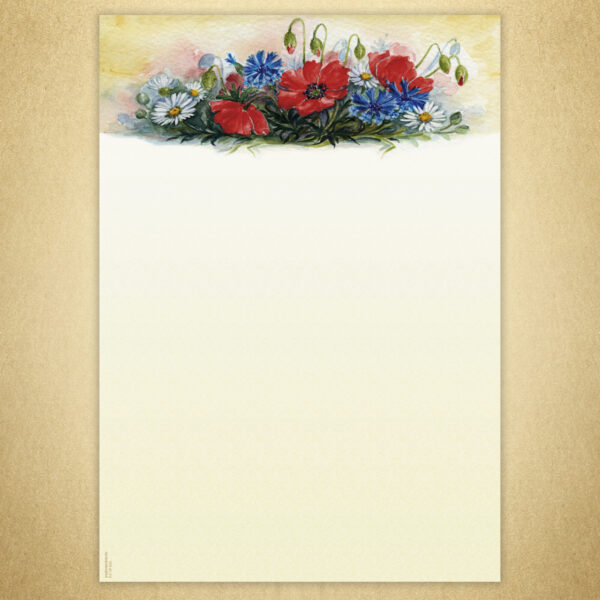 Designpapier Mohnblüte