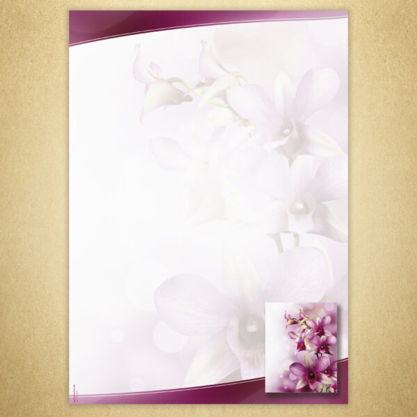 Designpapier Orchidee