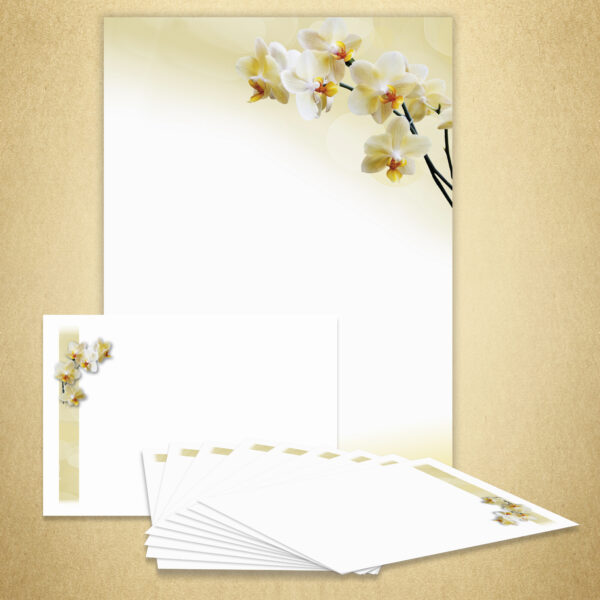 Design-Set Orchidee hell