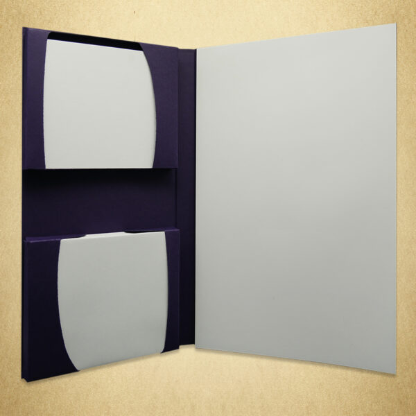Briefpapiermappe Lila mit Edelpapier GMUND tactile ice - Image 2