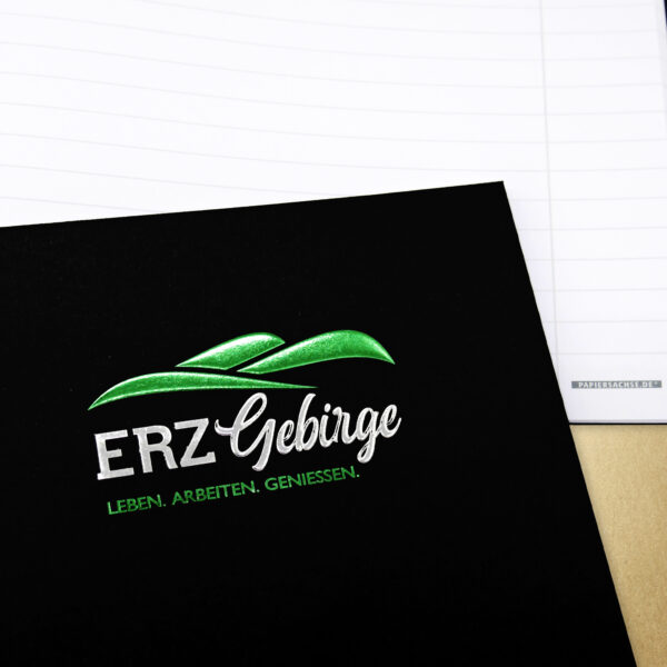 Collegeblock "Erzgebirge" - schwarz, geprägt - Image 3