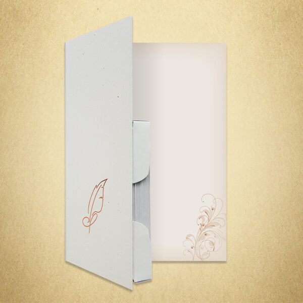 Briefpapiermappe Neutral braun