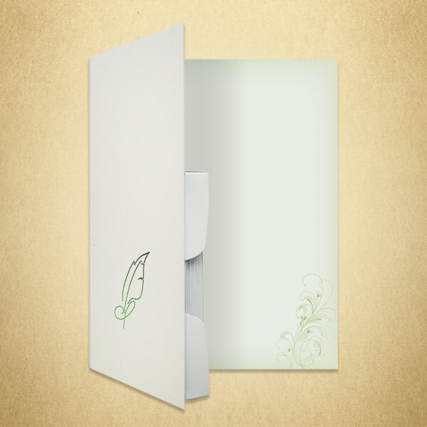 Briefpapiermappe Neutral grün