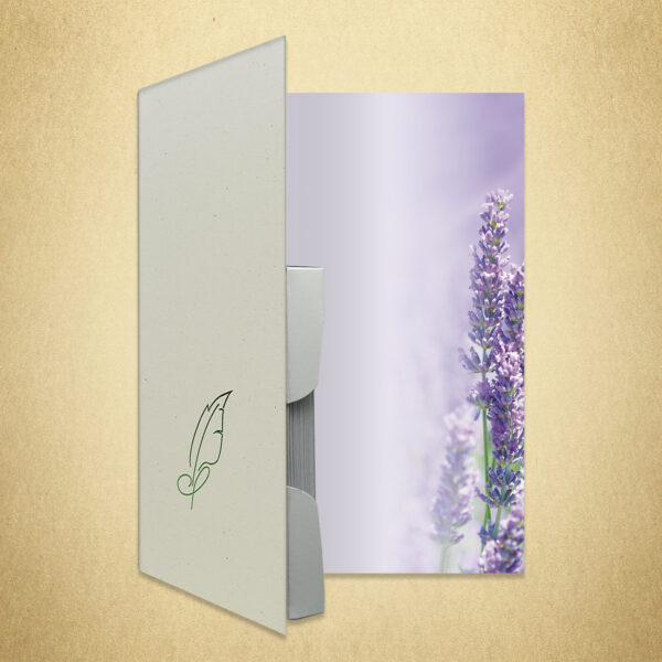 Briefpapiermappe Lavendel