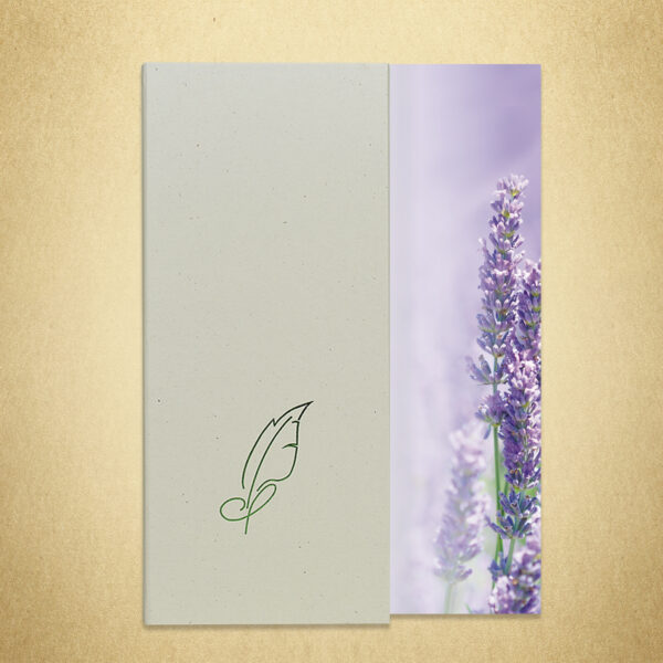 Briefpapiermappe Lavendel – Bild 3