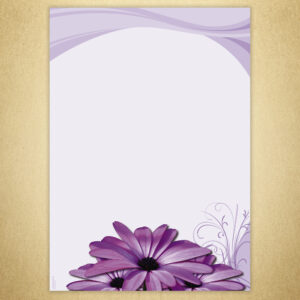 Briefpapiermappe Lila Poesie Designpapier